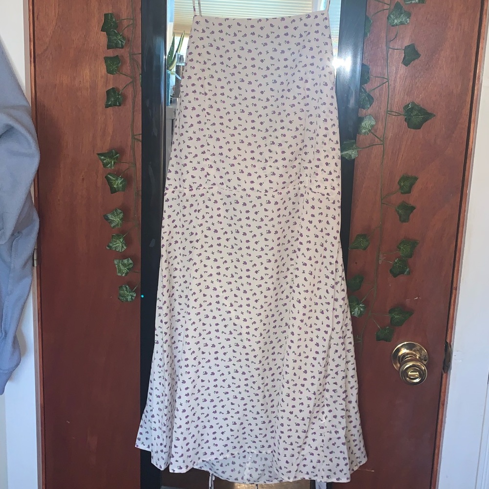 PURPLE TIE BACK DRESS